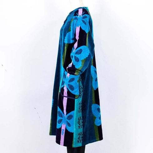 ガウン 横浜ナナ 湘南ナナ NANA ホームウェア  サイズL B蝶 ブルー nn-gwn1B